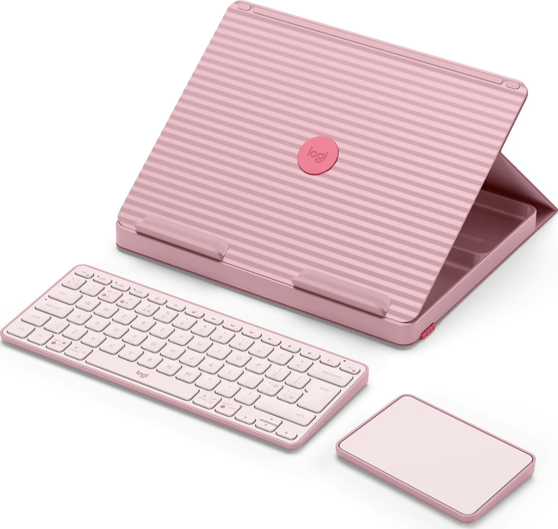 Logitech Casa Pop-Up Desk - Tastatur- und Touchpad-Set