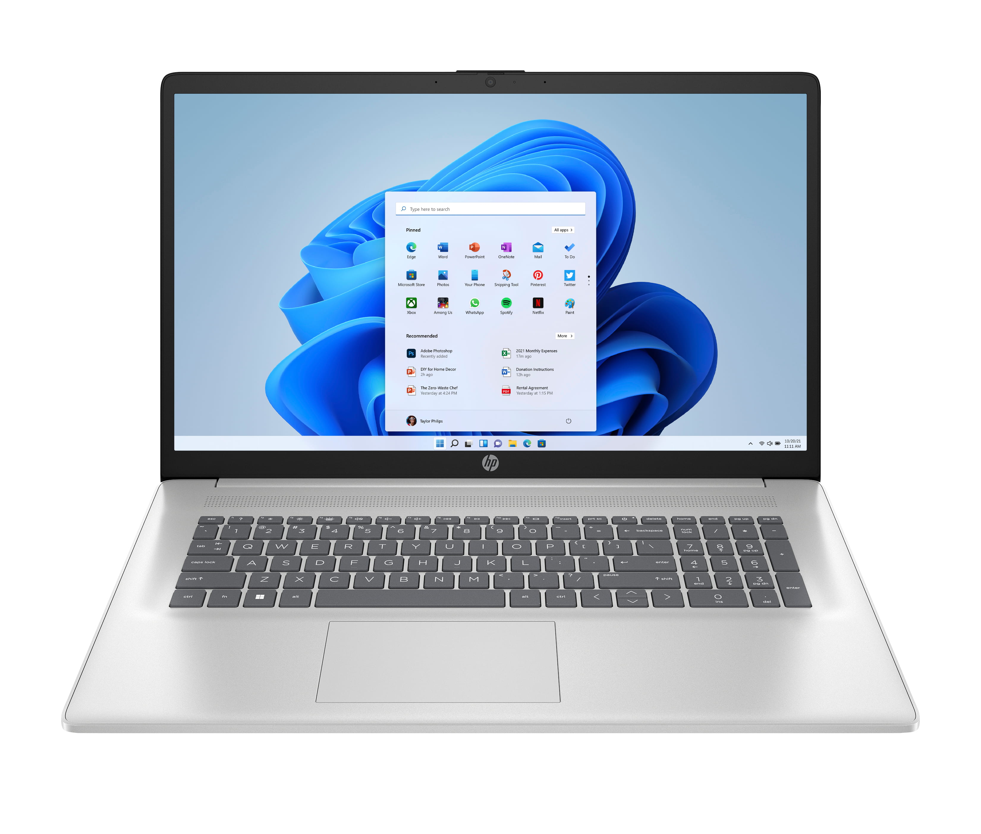 HP Laptop 17-cp3176ng - AMD Ryzen 7 7730U / 2 GHz - Win 11 Home - Radeon Graphics - 16 GB RAM - 512 GB SSD NVMe - 43.9 cm (17.3")