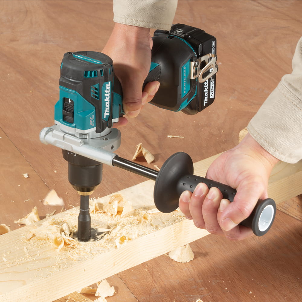 Makita DDF492Z, Handbohrmaschine, Ohne Schlüssel, Bürstenlos, Bohrer, Blau, Schwarz, 1,3 cm