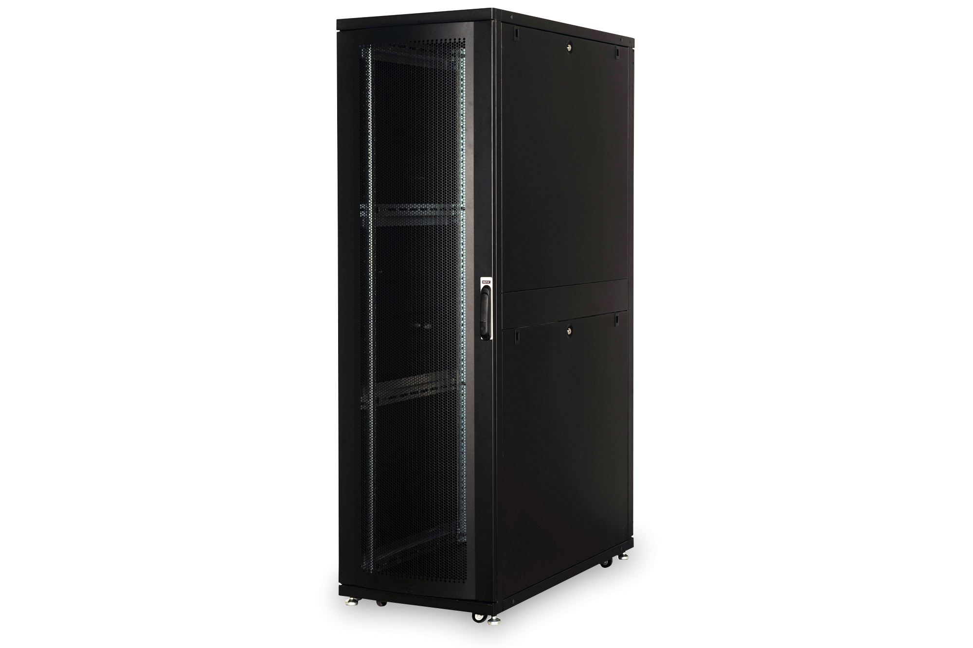DIGITUS Professional Unique DN-19 SRV-47U-B-1 - Schrank Netzwerkschrank - RAL 9005, Schwarz - 47U - 48.3 cm (19")