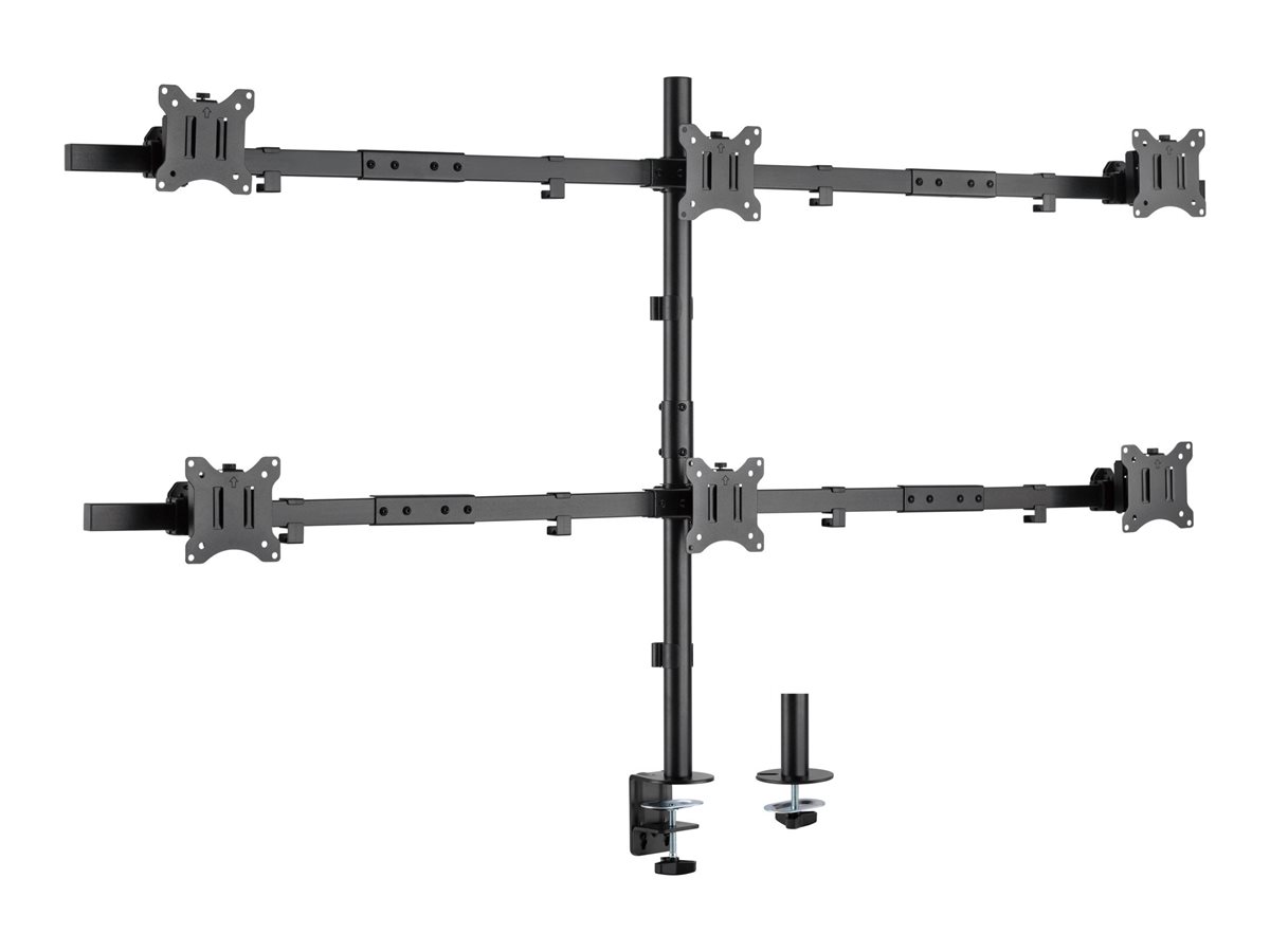 InLine Tischhalterung - für 6x LCD-/LED-Display bis 81cm (32") - max. 7kg