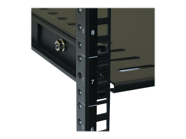 Tripp Eaton Tripp Lite Series 4-Post Rack Enclosure Fixed Heavy Duty Toolless Mount Shelf - Rack - Regal - Schwarz - 48.3 cm (19")