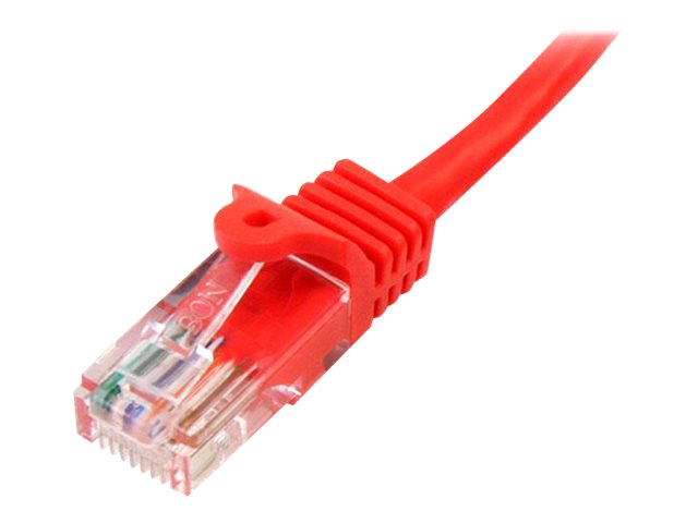 StarTech.com CAT5e Cable - 10 m Red Ethernet Cable - Snagless - CAT5e Patch Cord - CAT5e UTP Cable - RJ45 Network Cable - Patch-Kabel - RJ-45 (M)