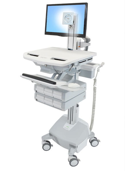 Ergotron Wagen - offene Architektur - für LCD-Display / PC-Ausrüstung - medizinisch - Kunststoff, Aluminium, verzinker Stahl - Grau, weiß, Polished Aluminum - Bildschirmgröße: bis zu 61 cm (bis zu 24 Zoll) Ergotron Wagen - offene Architektur - für LCD-Display / PC-Ausrüstung - medizinisch - Kunststoff, Aluminium, verzinker Stahl - Grau, weiß, Polished Aluminum - Bildschirmgröße: bis zu 61 cm (bis zu 24 Zoll)
