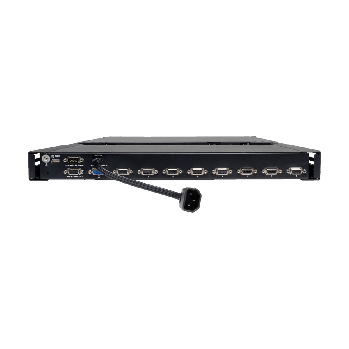Tripp Eaton Tripp Lite Series 8-Port Rack Console VGA KVM Switch w/ 19" LCD 1U TAA - KVM-Konsole mit KVM-Switch - 8 Anschlüsse - PS/2 - 48.3 cm (19")
