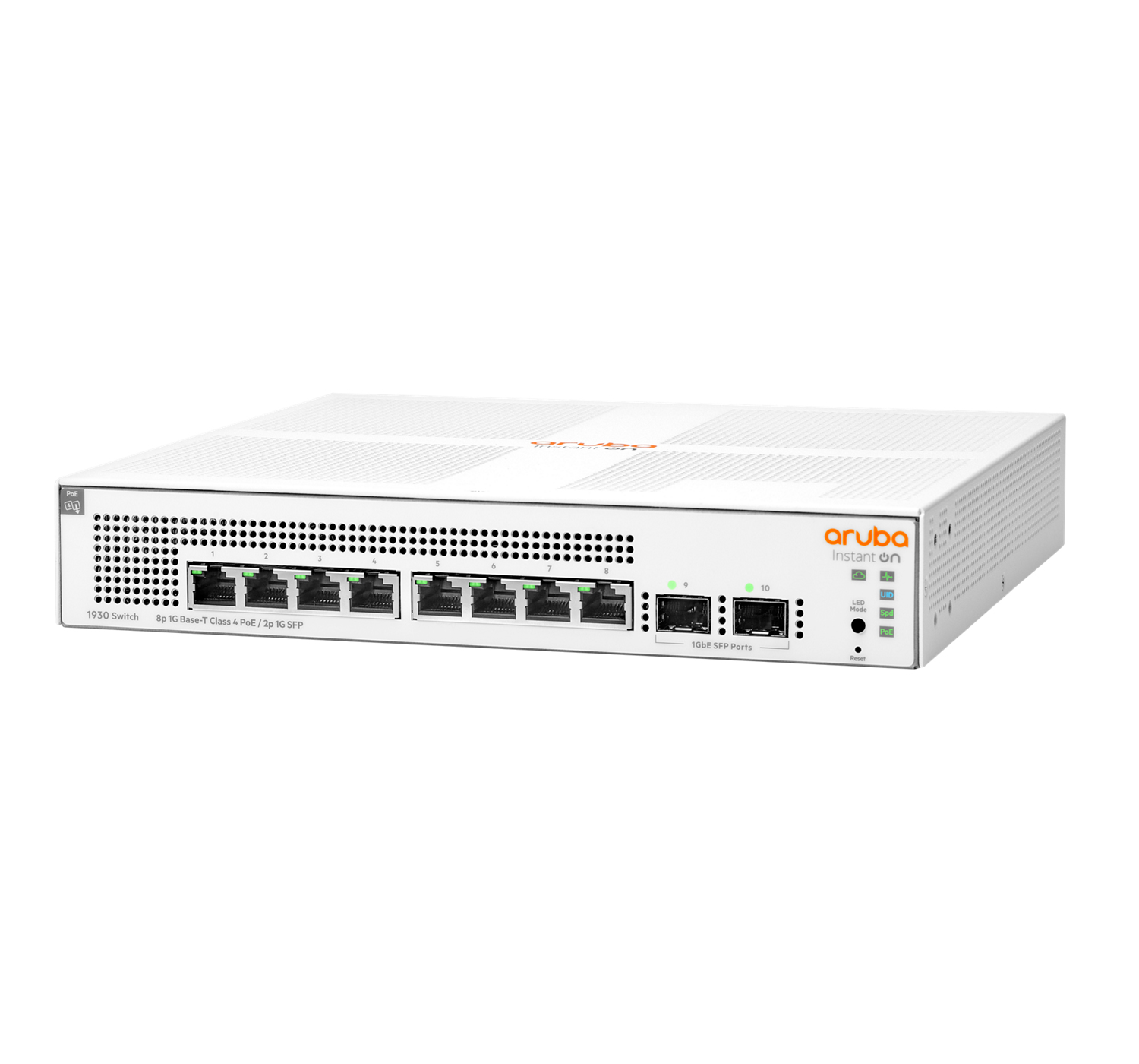 HPE Networking Instant On 1930 8G Class4 PoE 2SFP 124W Switch - Switch - L3 - managed - 8 x 10/100/1000 (PoE)