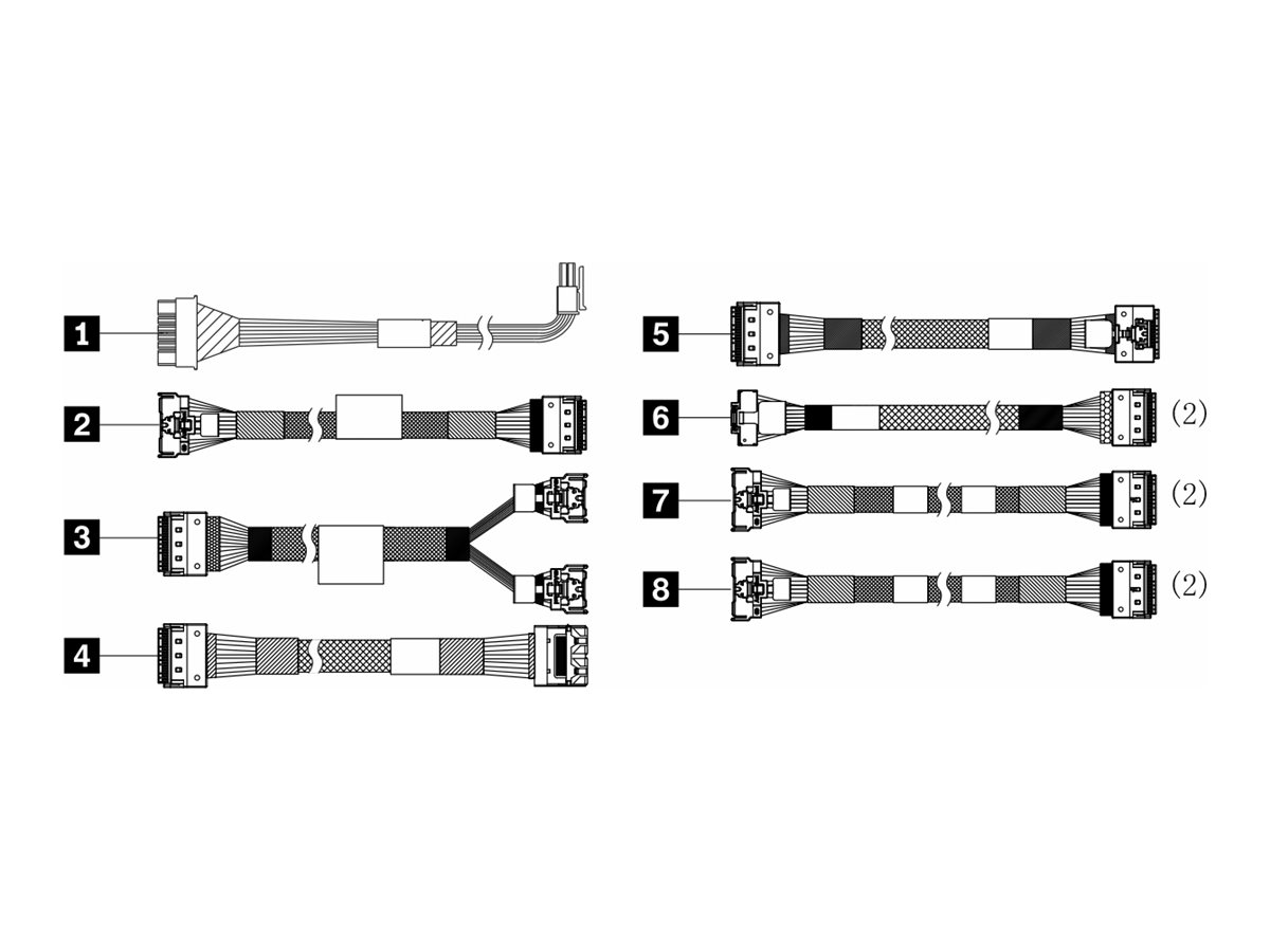 Lenovo Speicherkabelkit - für 2,5" Chassis
