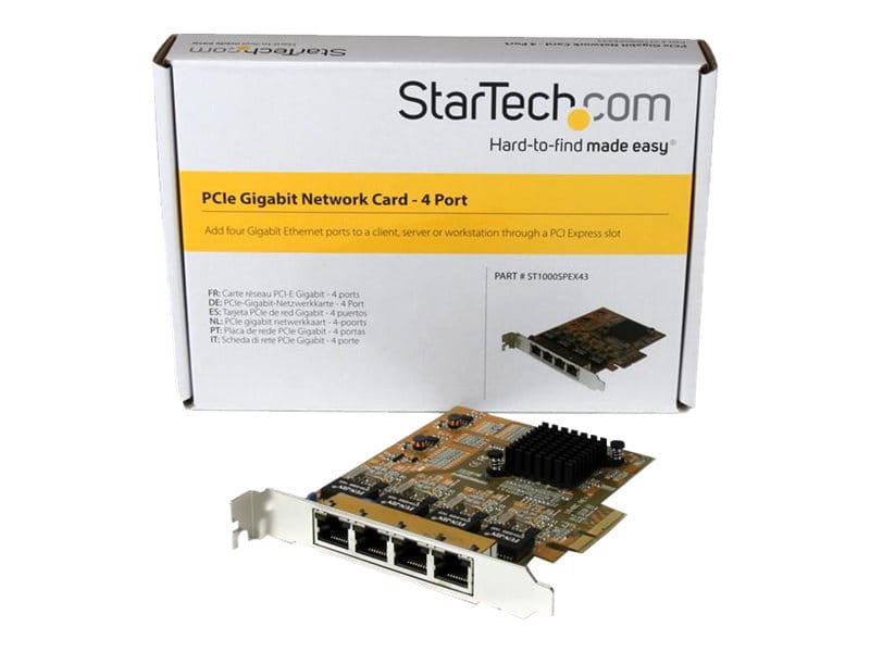 StarTech.com 4 Port PCIe Gigabit Netzwerkkarte