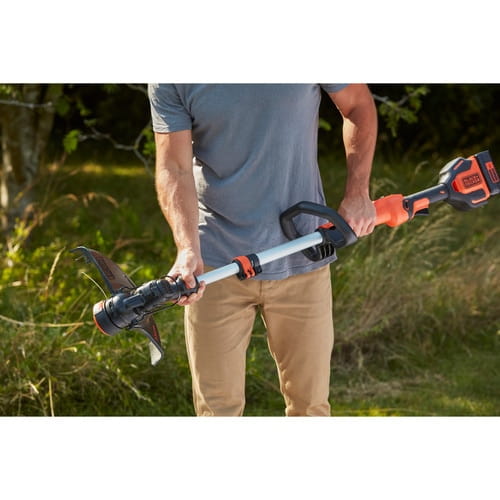 Black & Decker BCSTE636L1, Rasentrimmer, D-Schlaufengriff, 7300 RPM, Schwarz, Orange, 33 cm, 93,5 dB