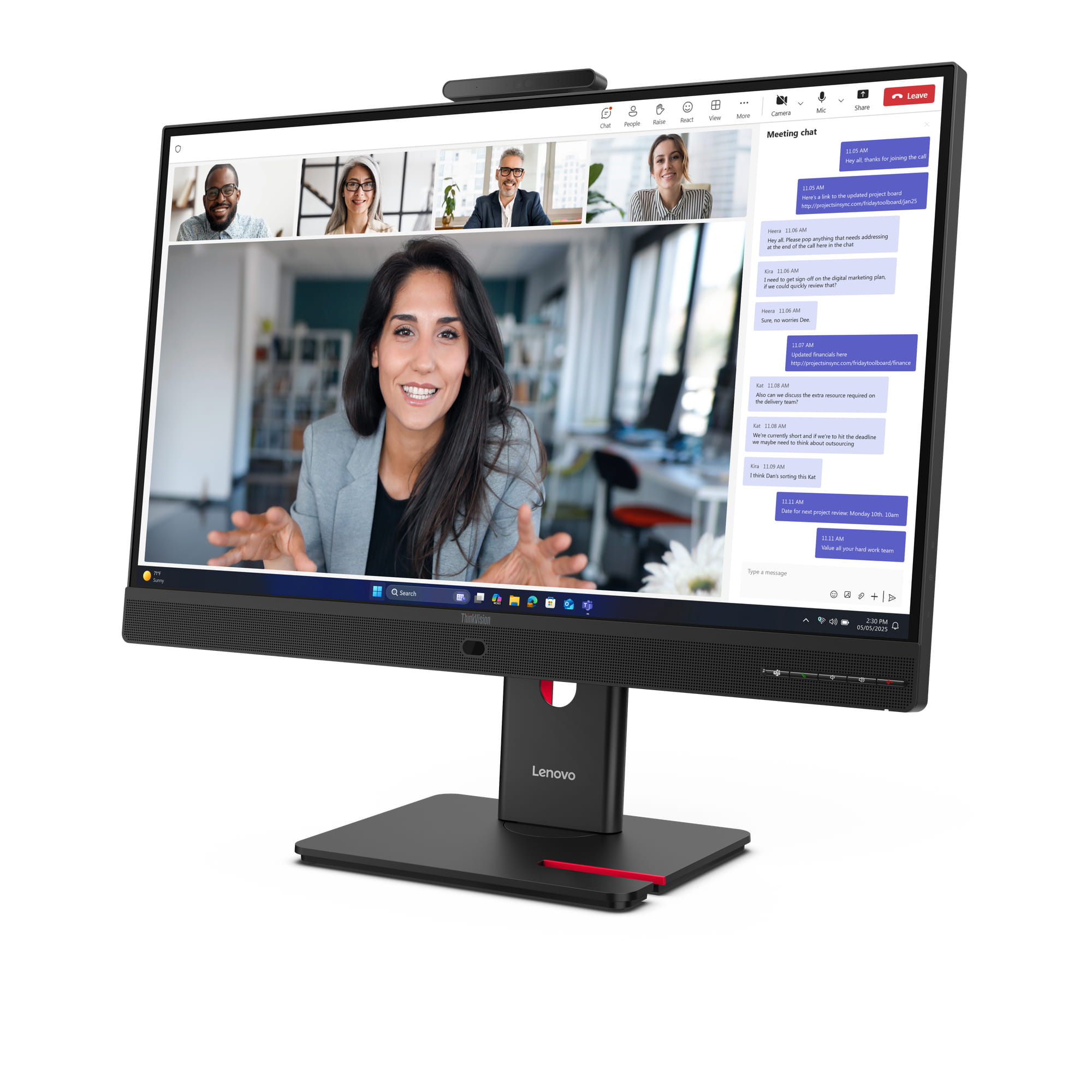Lenovo ThinkVision T24-4v - LED-Monitor - 1920 x 1080 Full HD (1080p)