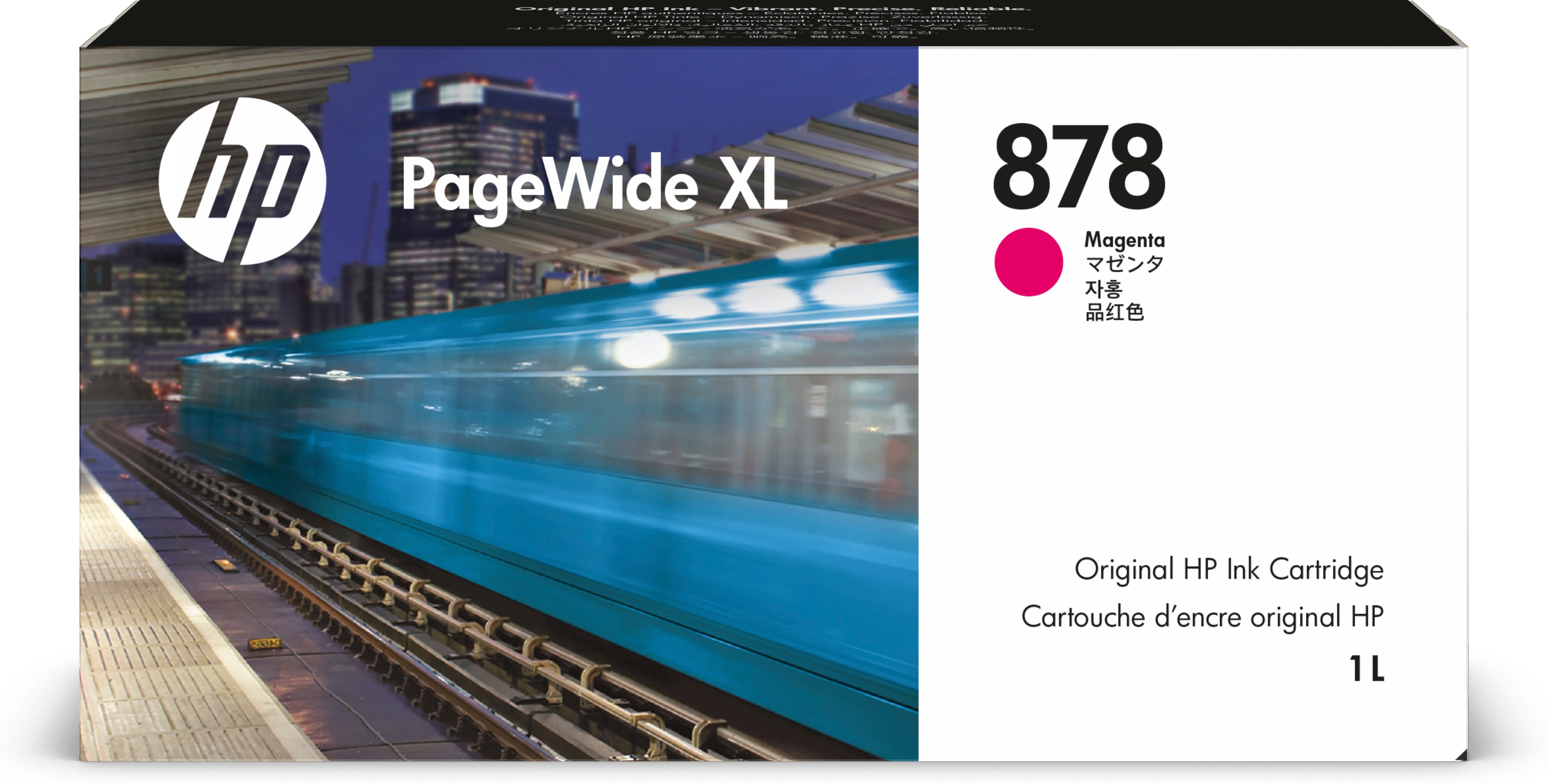HP 878 - 1 L - Magenta - original - PageWide