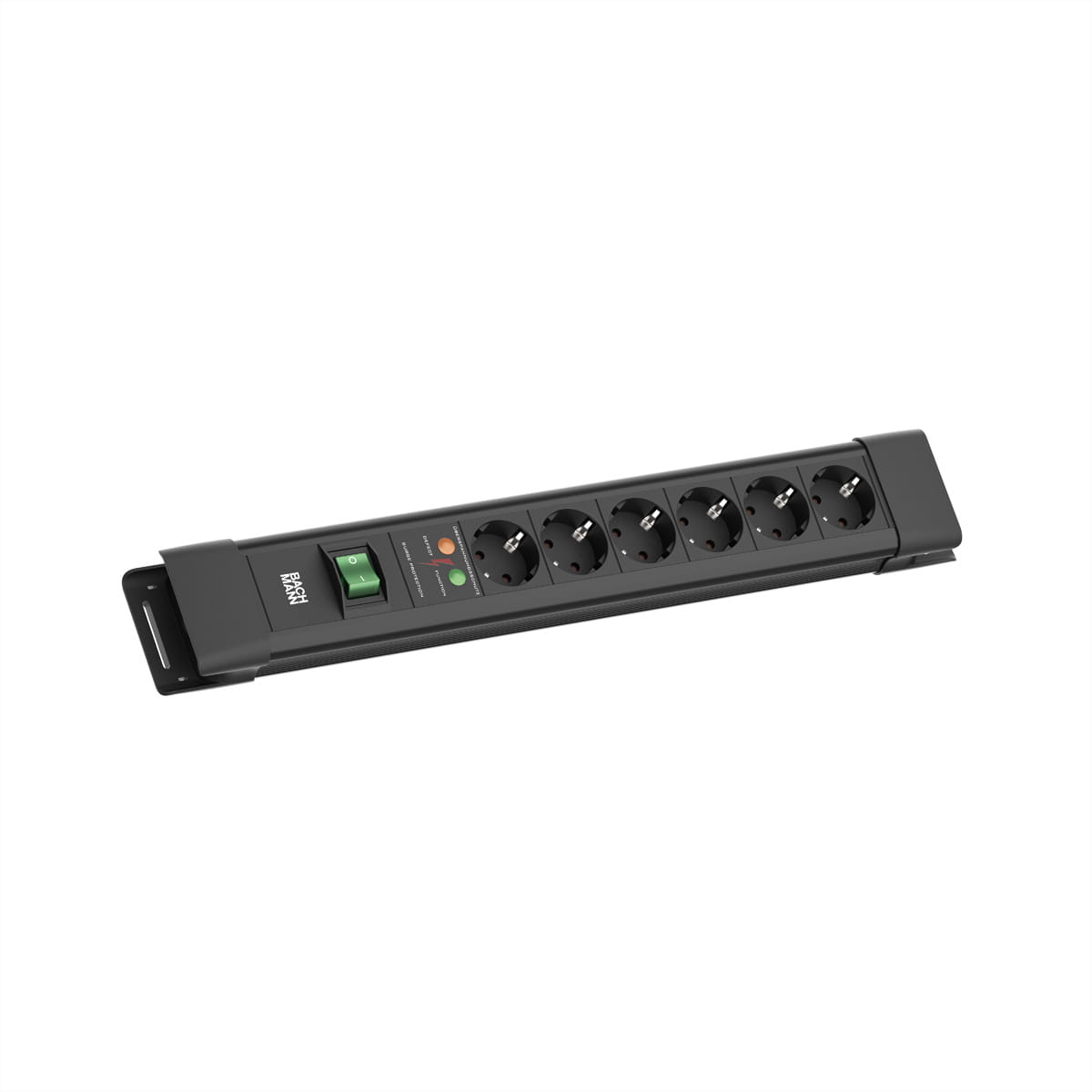 Bachmann Steckdosenleiste CONNECTUS 6xCEE7/3 1xSPD 1xSchalter CEE7/7 - Steckdosenleiste
