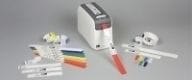 Zebra Z-Band Direct - Polypropylen (PP) - permanenter Acrylklebstoff - perforiert - 6 mil - Gelb, Fühlmarke schwarz - 25.4 x 279.4 mm 1200 Stck. (6 Rolle(n)