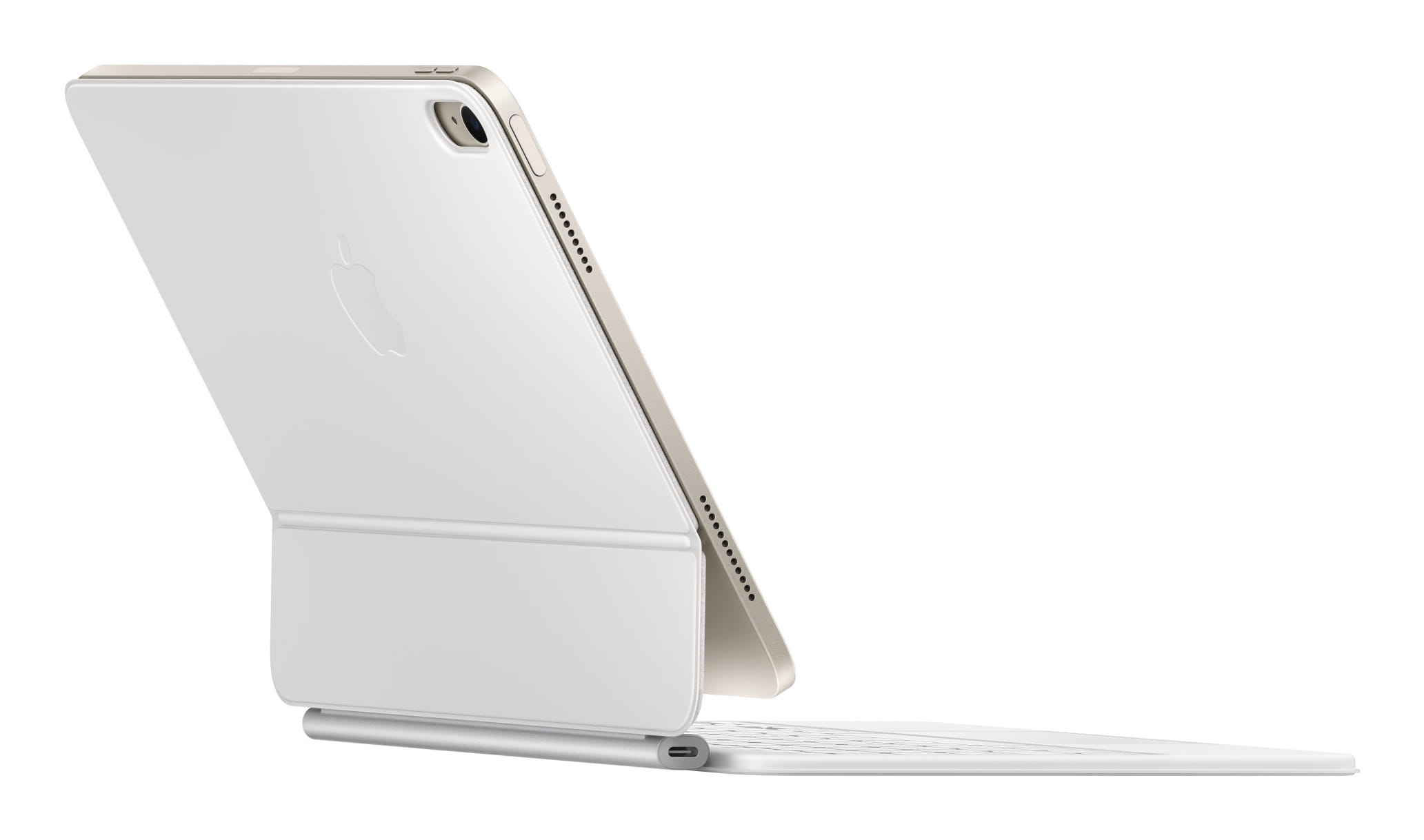 Apple Magic Keyboard - Tastatur und Foliohülle - mit Trackpad - Apple Smart connector - QWERTY - International Englisch - weiß - für 10.9-inch iPad Air (4. Generation, 5. Generation)