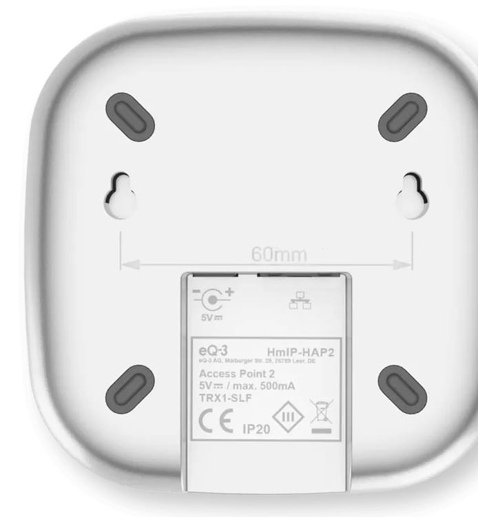 eQ-3 AG HomeMatic 162162A0, Weiß, 85 dB, 200 m, IP20, Akku, Lithium