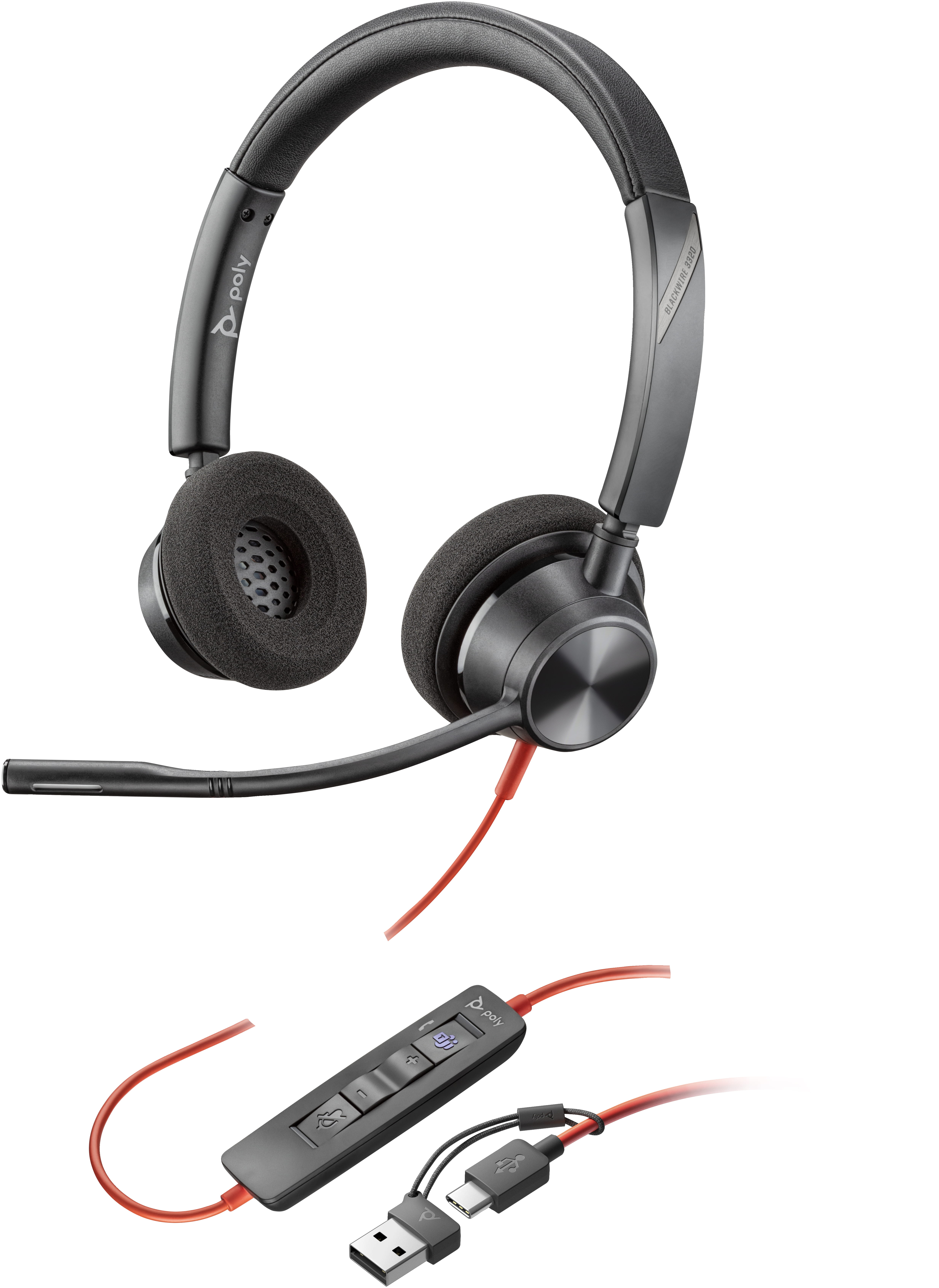 Poly Blackwire 3320 - Blackwire 3300 series - Headset