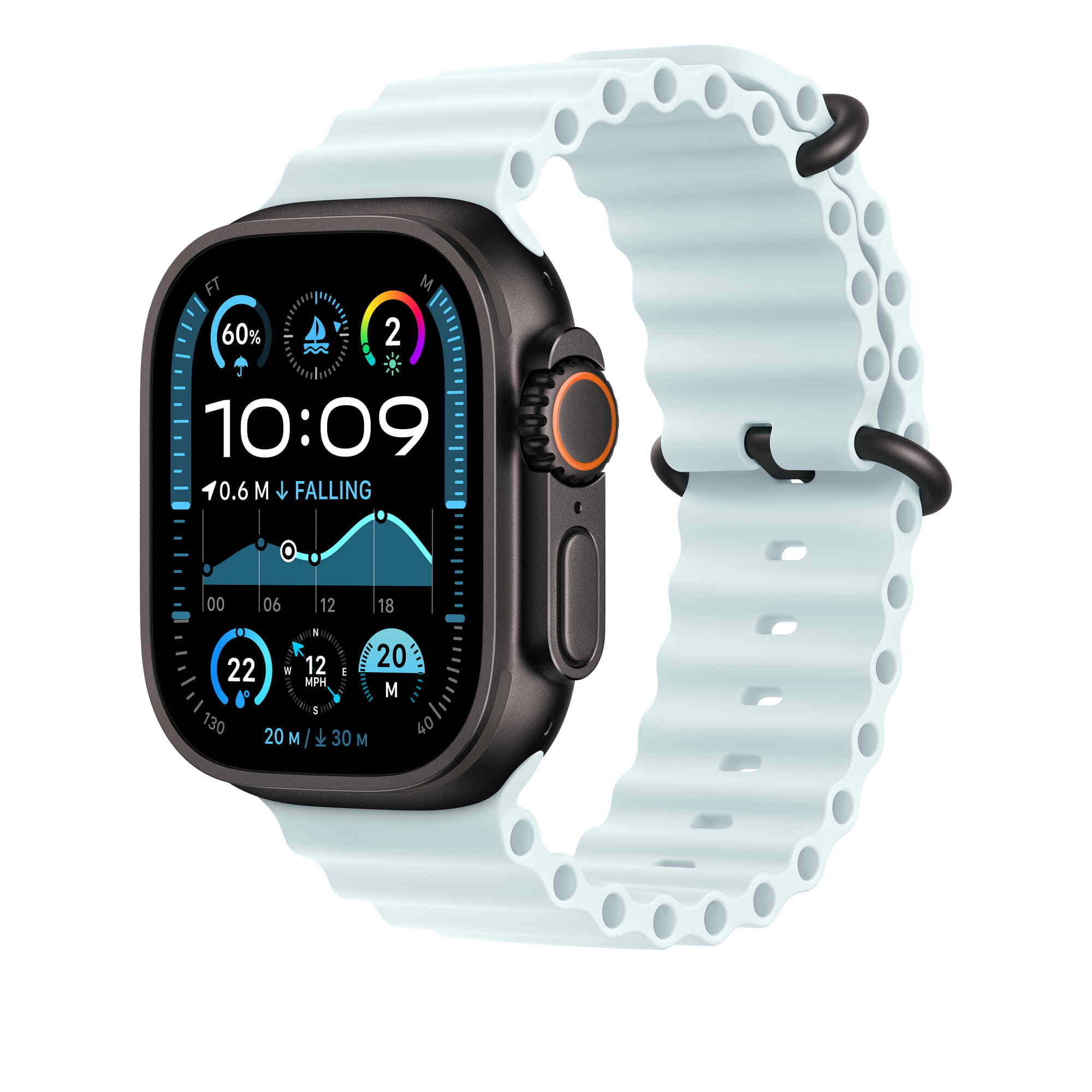 Apple Armband für Smartwatch - 49 mm, schwarze Titanfassung