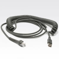 Zebra USB-Kabel - USB - 2.7 m - gewickelt - für Symbol LS2208, LS4208, LS4278