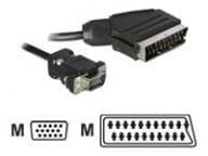 Delock Videokabel - VGA - HD-15 (VGA) männlich zu SCART männlich