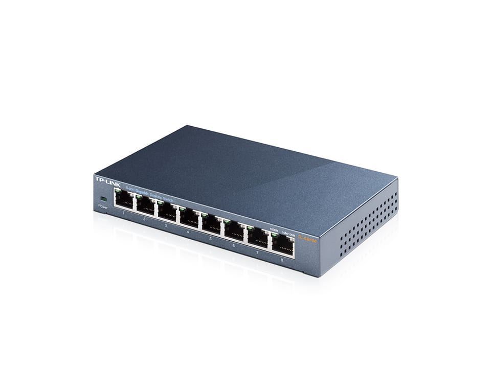 TP-LINK TL-SG108 - V3 - Switch - unmanaged - 8 x 10/100/1000