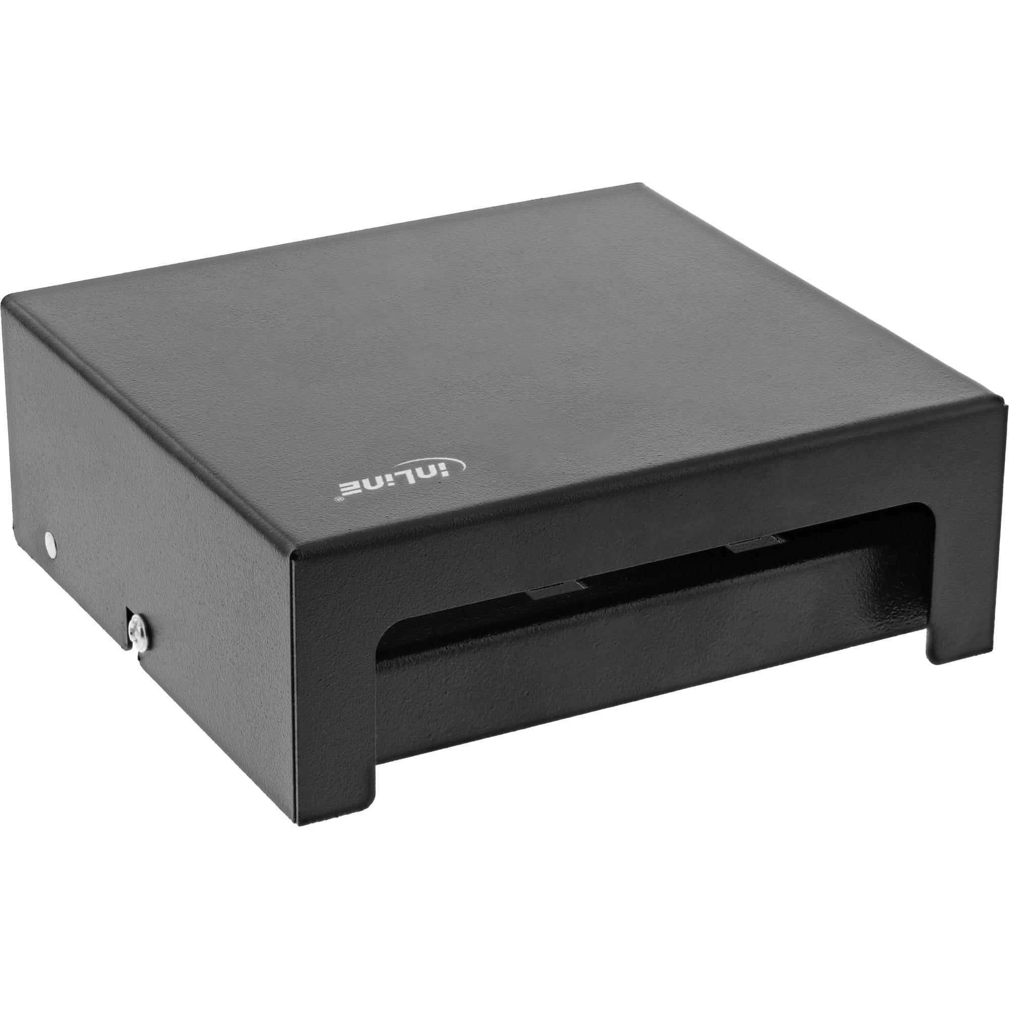InLine Patchfeld-Dose Aufputz für 6x Keystone RJ45 - Metall - schwarz RAL9005