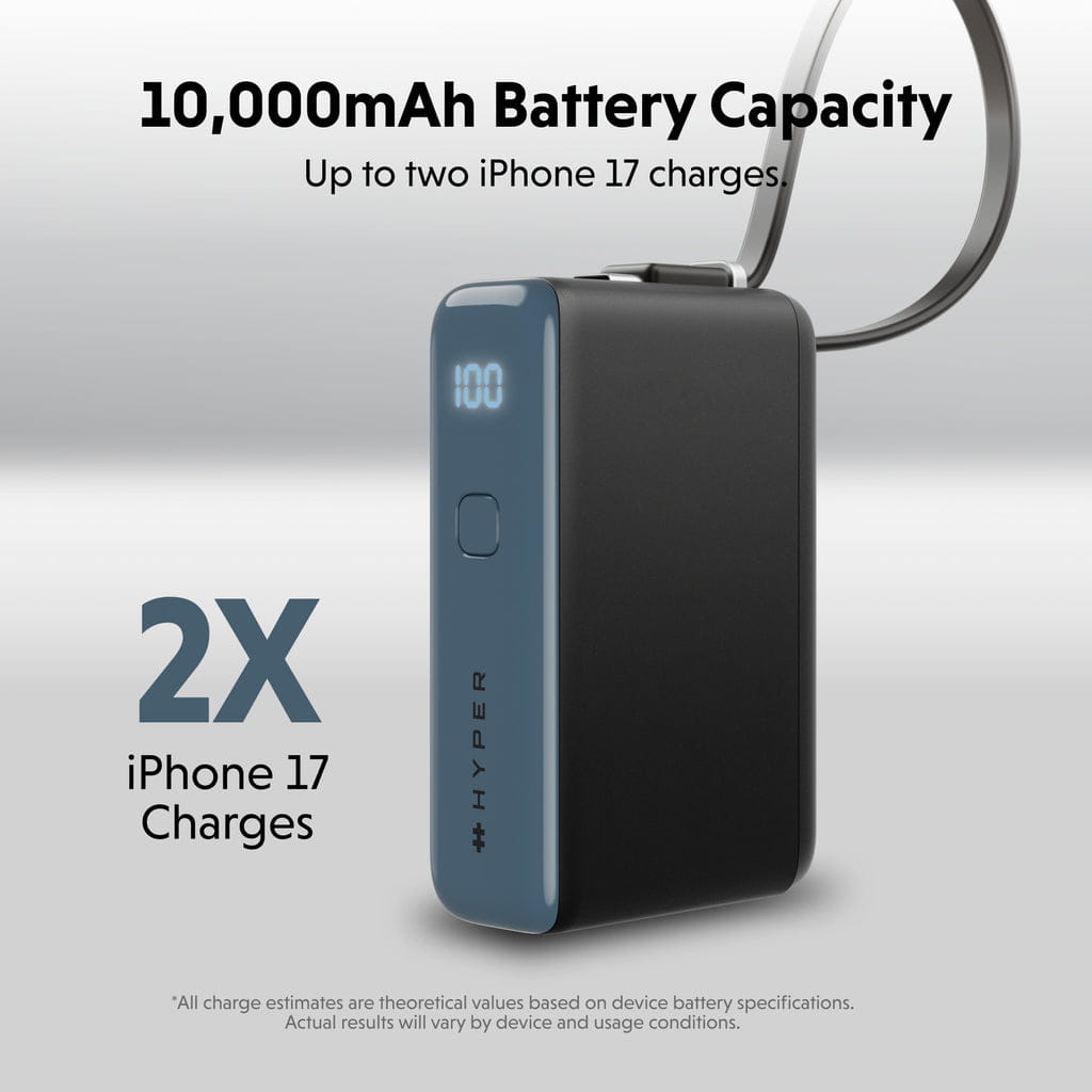 Targus HyperJuice Flex Mini - Powerbank - 10000 mAh - 30 watt - PD (USB-C)