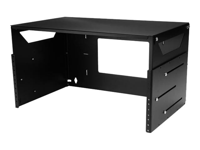 StarTech.com Wandmontage Server Rack mit Fachboden - 4HE - Anpassbar von 30,5 cm - 45,7cm - Rack (Wandbefestigung)