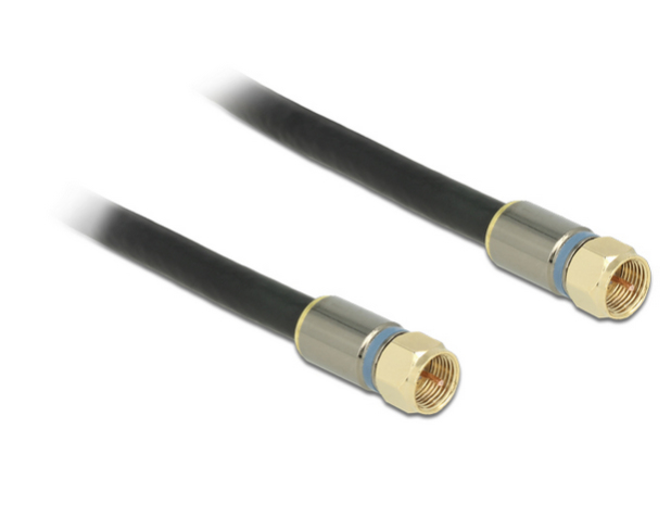Delock Premium - HF-Kabel - F-Stecker männlich