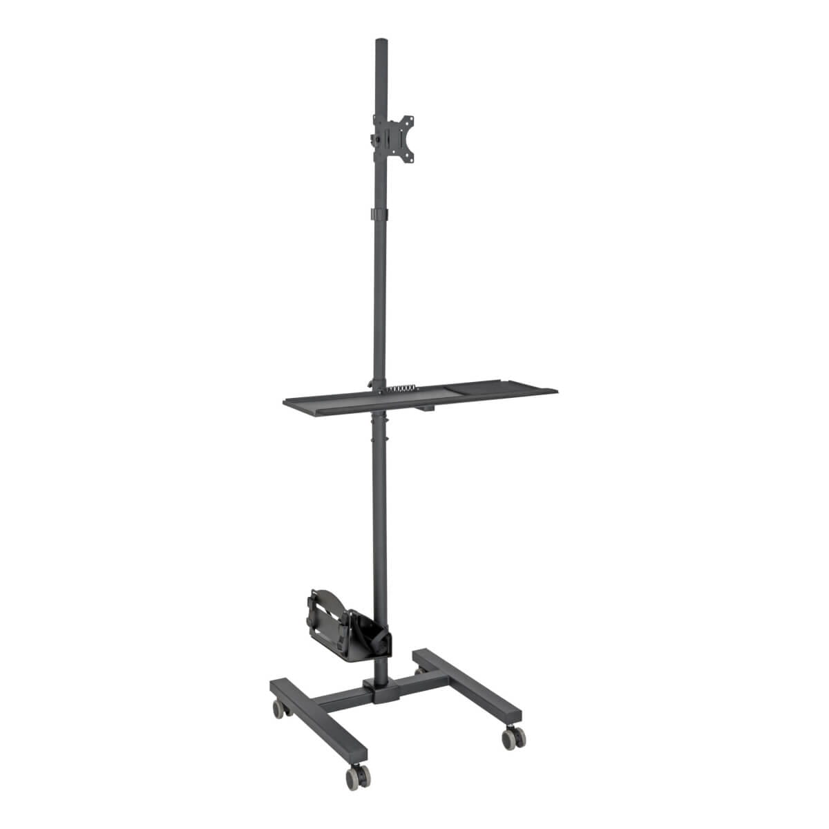 Tripp Eaton Tripp Lite Series Mobile Workstation with Monitor Mount - For 17" to 32" Displays, Height Adjustable - Wagen (Befestigungen, Schraubenschlüssel, Mauspad)