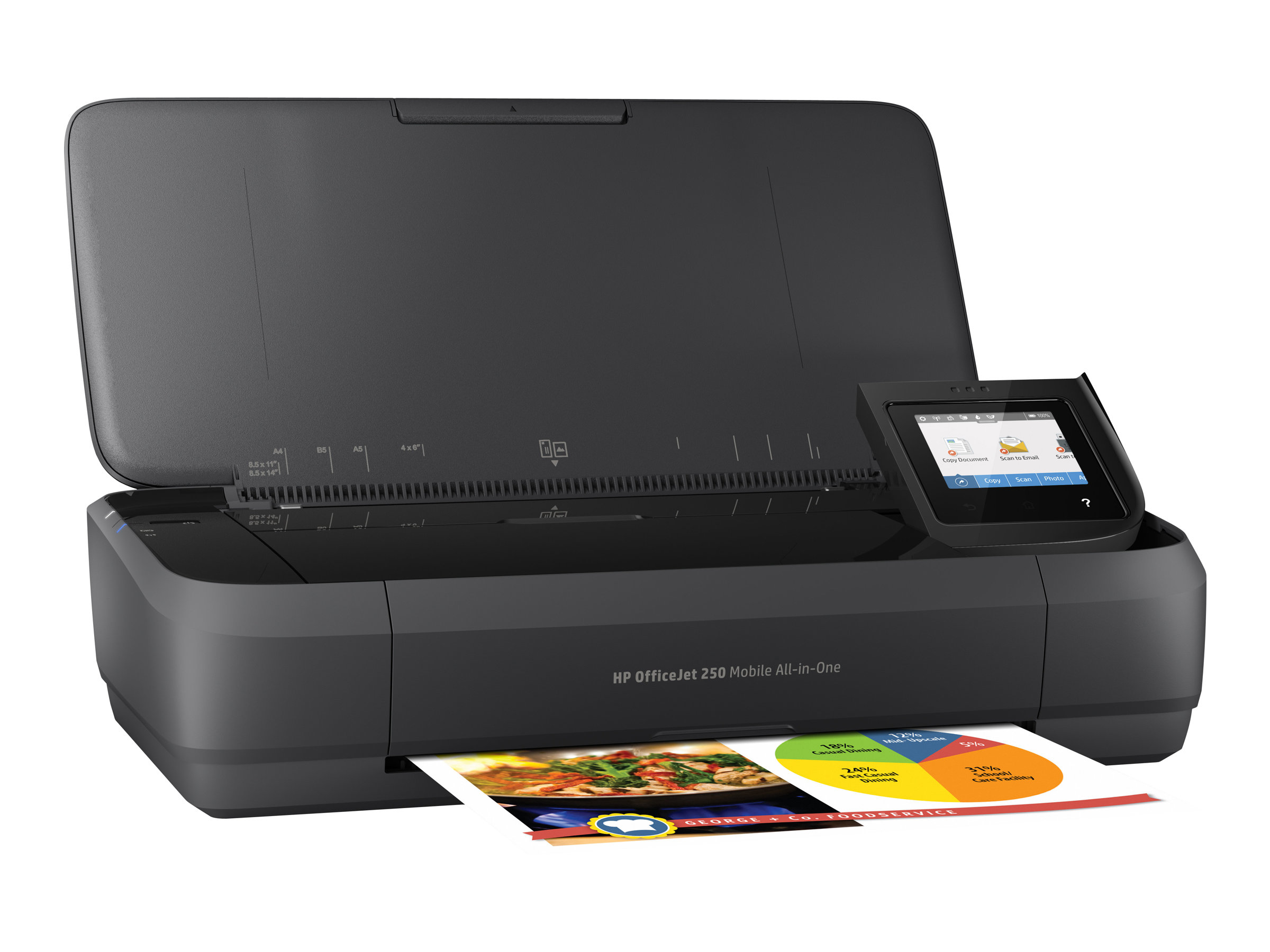 HP Officejet 250 Mobile All-in-One - Multifunktionsdrucker - Farbe - Tintenstrahl - Legal (216 x 356 mm)