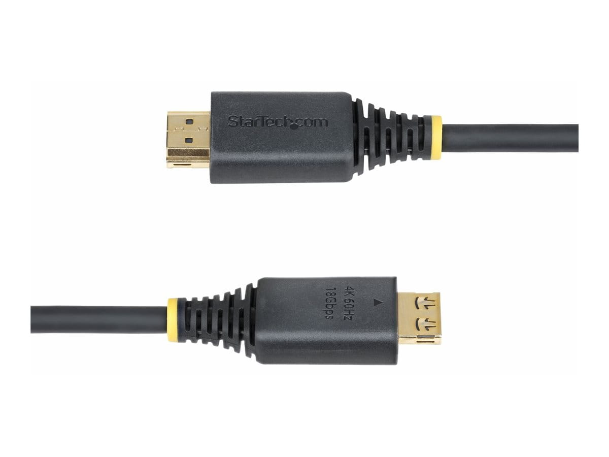 StarTech.com High Speed - HDMI-Kabel - HDMI männlich zu HDMI männlich - 3 m - abgeschirmt - Schwarz - halogenfrei, passiv, 4K60Hz-Unterstützung, 1440p (UWQHD)