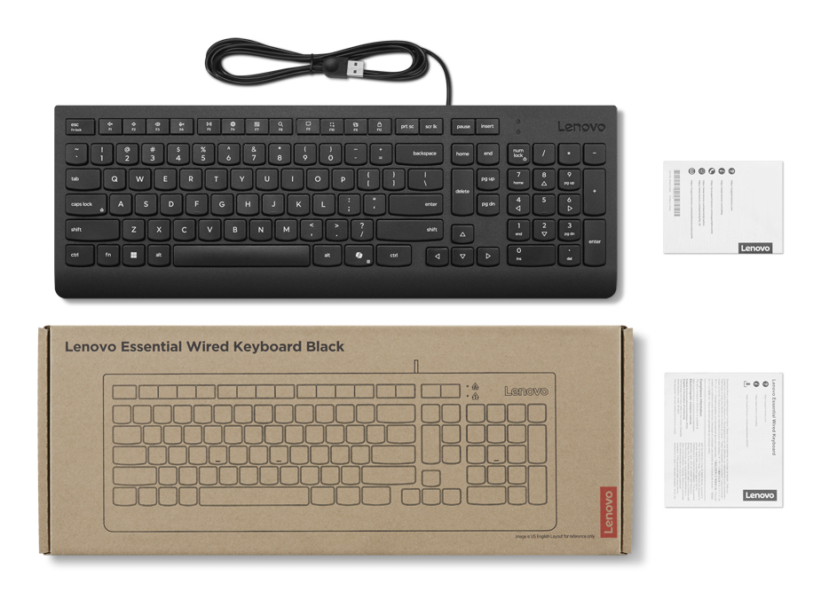 Lenovo Essential - Tastatur - USB - Schweizerisch