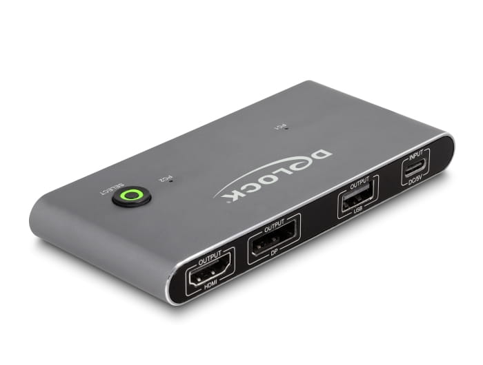 Delock KVM-/Audio-/USB-Switch - HDMI and DisplayPort