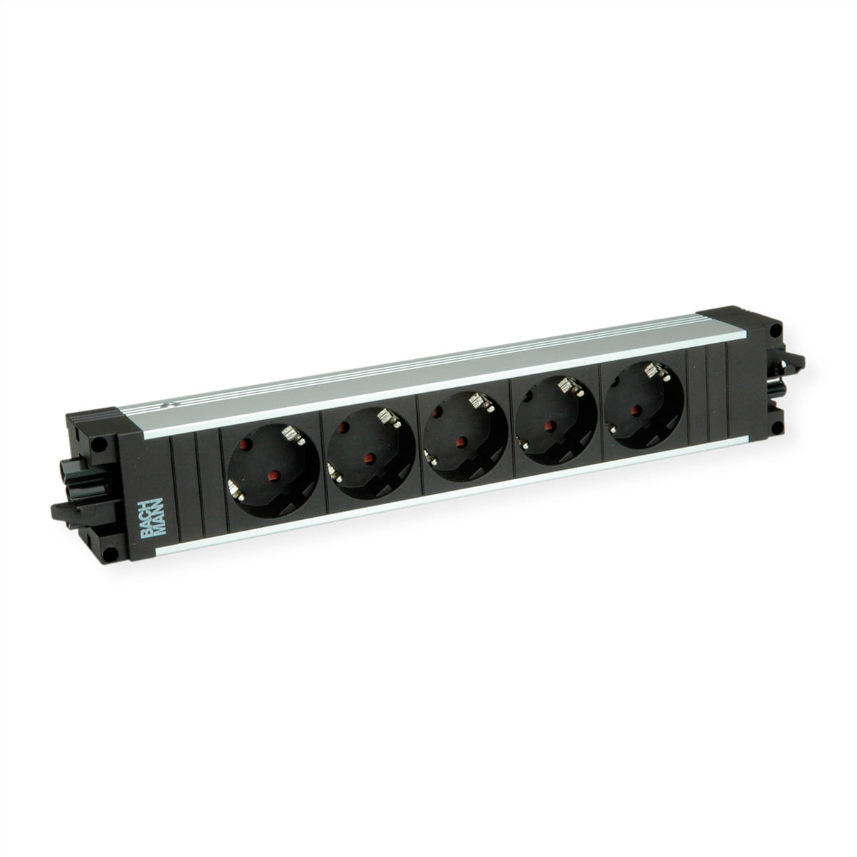 Bachmann STEP ALU - Steckdosenleiste - Eingabe, Eingang GST18 - Ausgangsanschlüsse: 6 (5 x Strom Typ F, GST18)