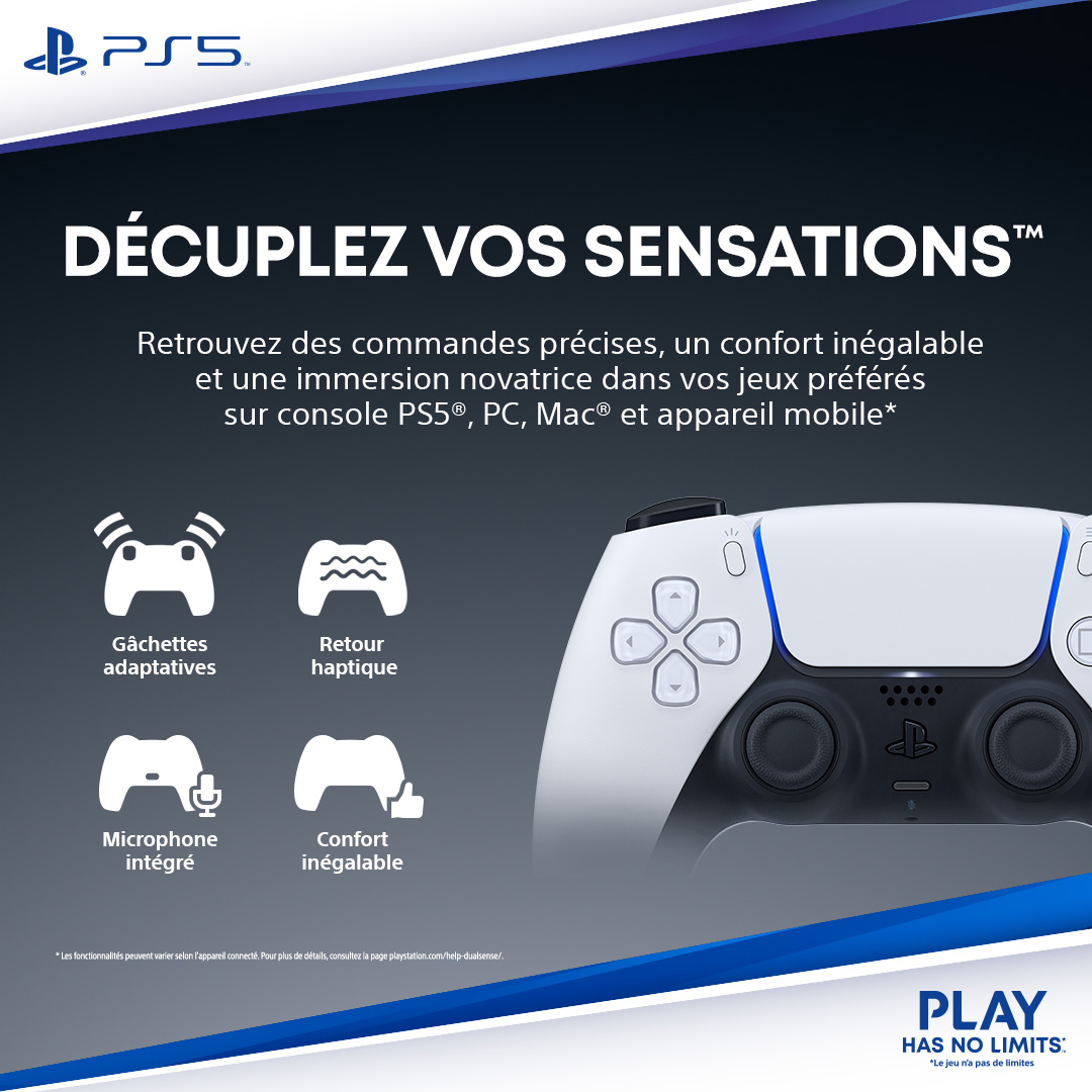 Sony Interactive Entertainment DualSense, Gamepad, Android, MAC, PC, PlayStation 5, iOS, D-Pad, Home button, Schaltfläche Optionen, Schaltfläche Teilen, Analog / Digital, Rot/Grün/Blau, Verkabelt & Kabellos