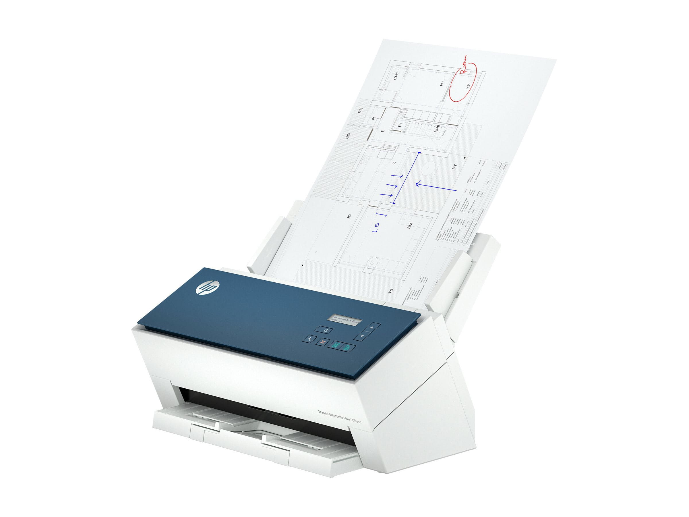 HP ScanJet Enterprise Flow 9000 s1 - Dokumentenscanner - CMOS / CIS - Duplex - A3/Ledger - 600 dpi x 600 dpi - bis zu 80 Seiten/Min. (einfarbig)