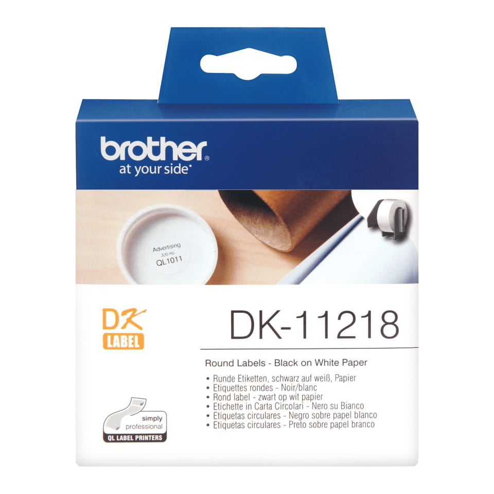 Brother DK-11218 - Schwarz auf Weiß - Rolle (2,4 cm)