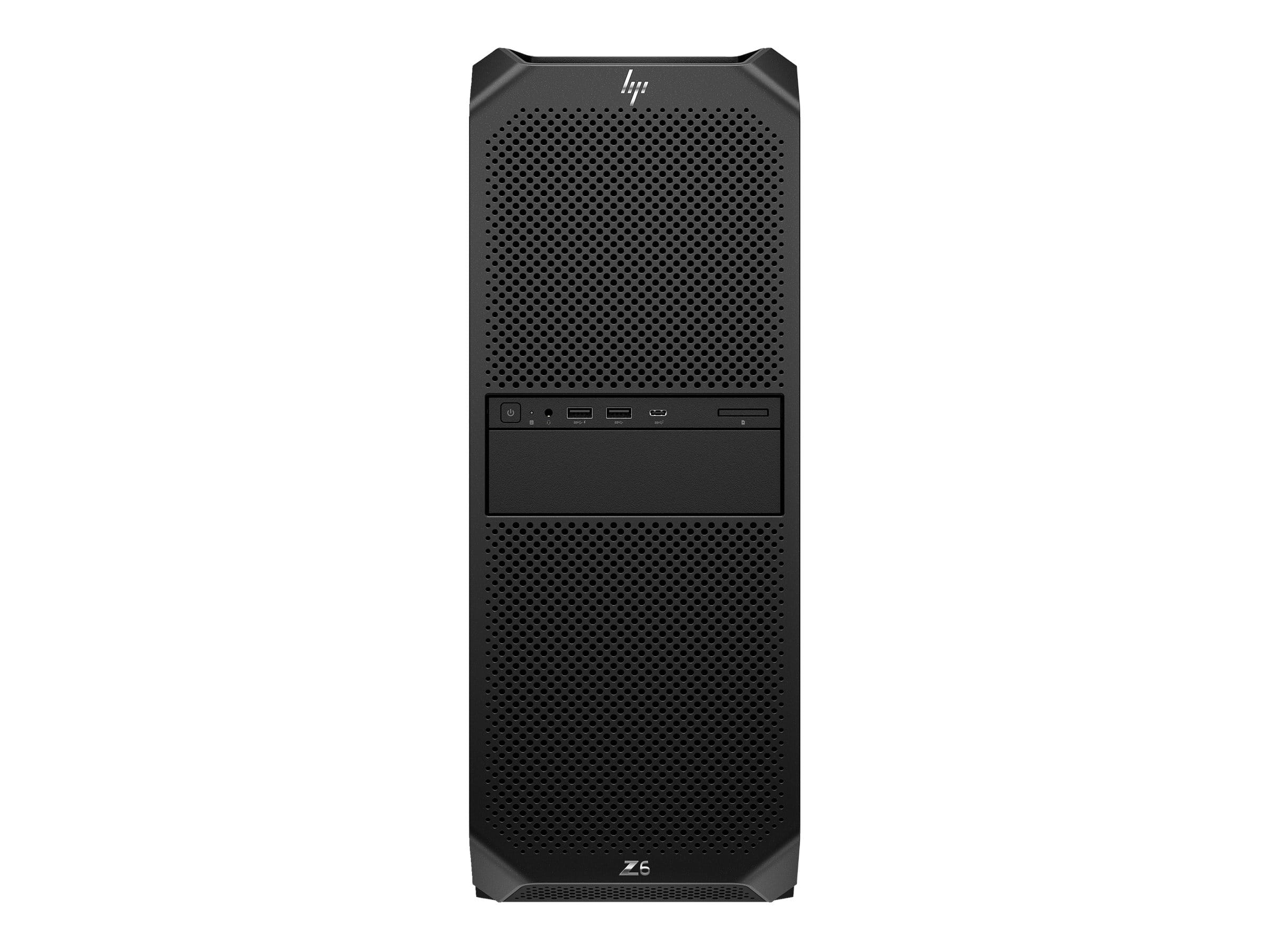HP Workstation Z6 G5 A - Tower - 4U - 1 x Ryzen ThreadRipper PRO 7955WX / 4.5 GHz - RAM 64 GB - SSD 2 TB - HP Z Turbo Drive, NVMe, TLC - keine Grafiken - 1GbE - Win 11 Pro - Monitor: keiner - Tastatur: Deutsch - Schwarz - mit HP 1 Jahr Wolf Pro Security 