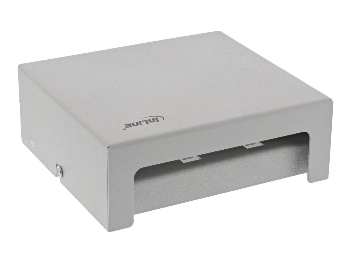 InLine Patchfeld-Dose Aufputz für 6x Keystone RJ45 - Metall - lichtgrau RAL7035