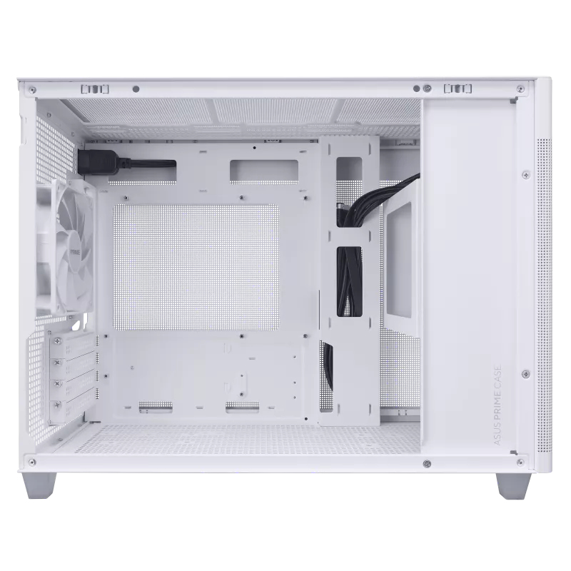 ASUS Prime AP201 - Kleiner Turm - micro ATX - Seitenteil mit Fenster (gehärtetes Glas)