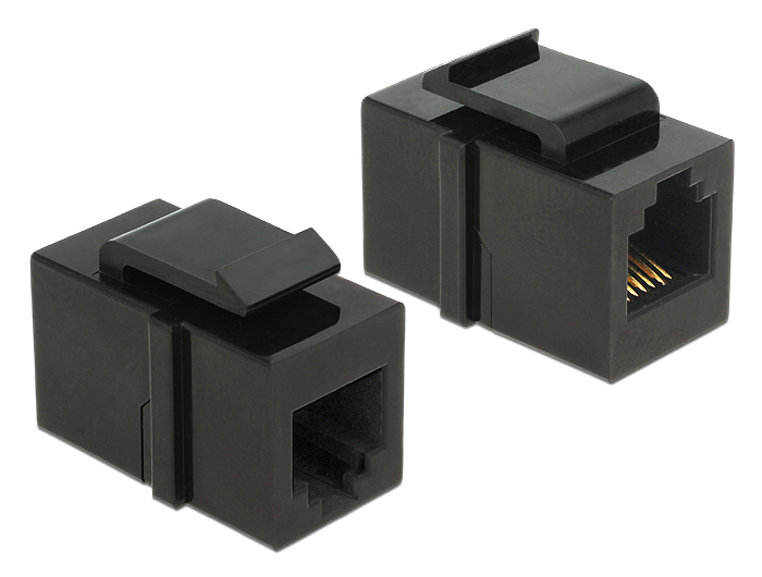 Delock Modulare Eingabe - CAT 3 - RJ-12 - Schwarz