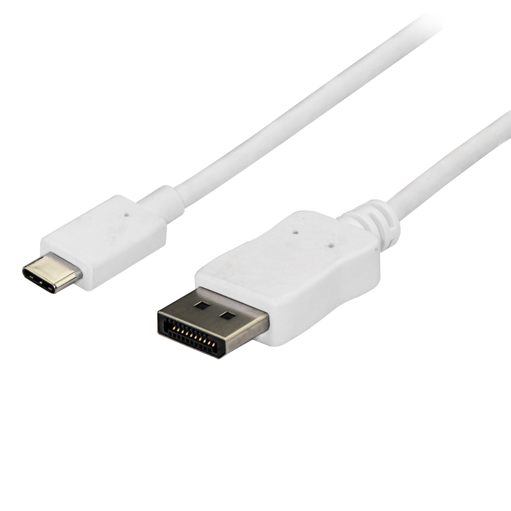 StarTech.com 1,8 m USB-C auf DisplayPort Adapter Kabel - 4K 60Hz - Weiß - DisplayPort-Kabel - USB-C (M)