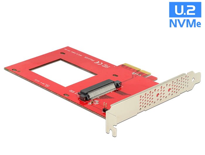 Delock PCI Express Card > 1 x internal U.2 NVMe - Speicher-Controller - 2.5" (6.4 cm)