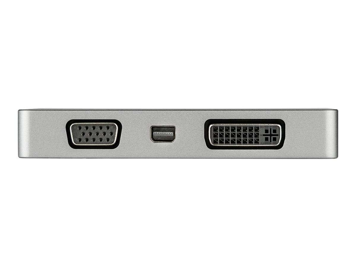 StarTech.com USB C Multiport Video Adapter with HDMI, VGA, Mini DisplayPort or DVI, USB Type C Monitor Adapter to HDMI 2.0 or mDP 1.2 (4K 60Hz)