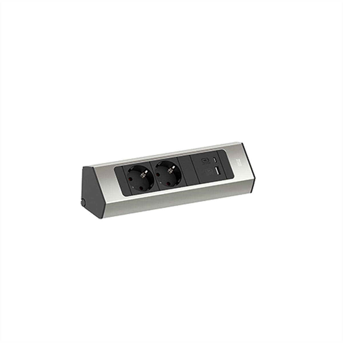Bachmann CASIA 2 - Steckdosenleiste (Wandmontage / Aufputzmontage) - short - Ausgangsanschlüsse: 2 (2 x Typ F, 24 pin USB-C, USB)