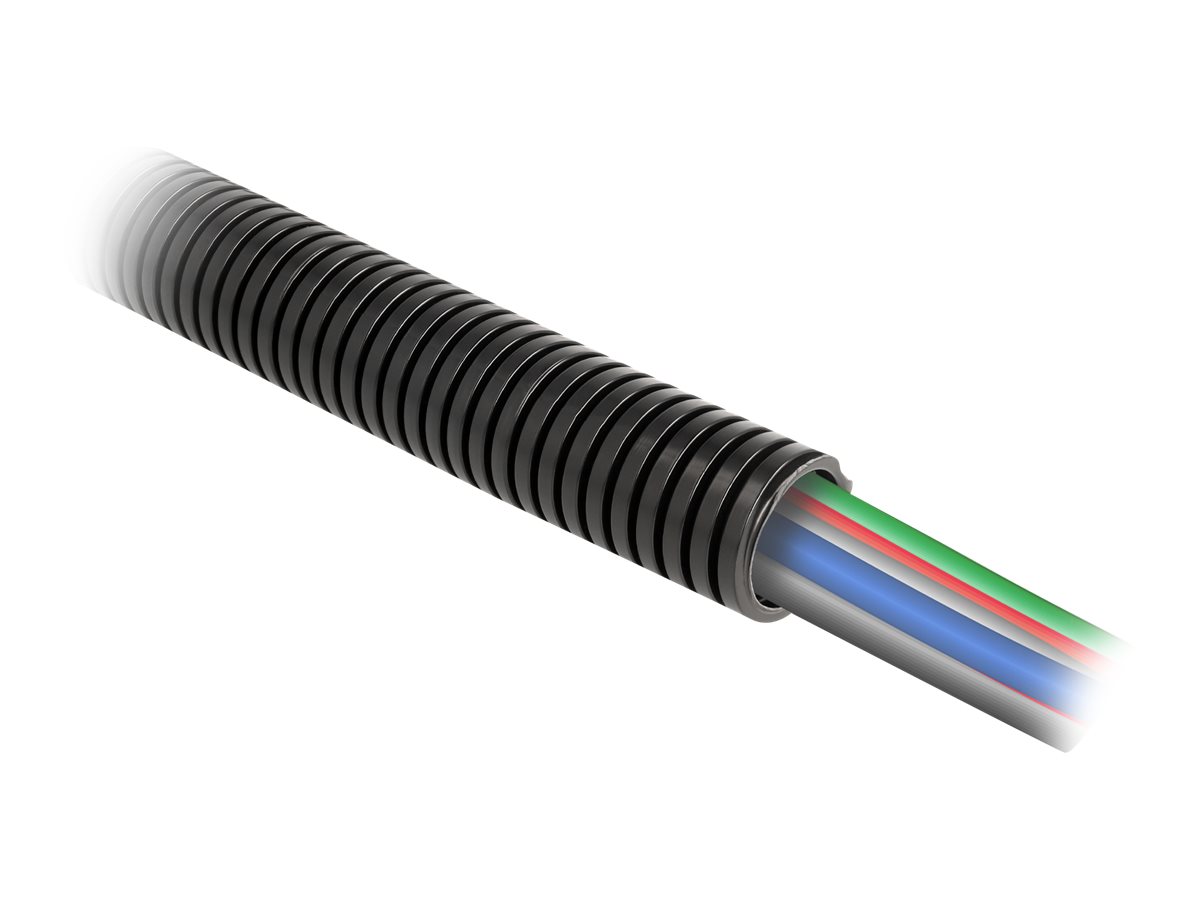 Delock Wellrohr - 28.5 mm - 1 m - Schwarz