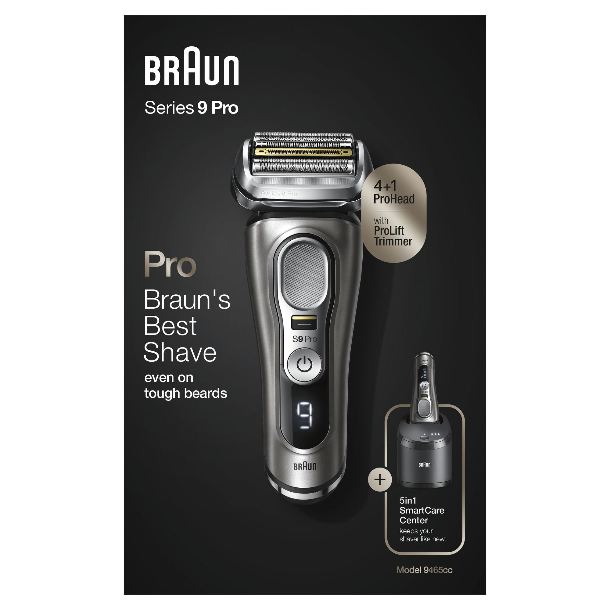 Braun Series 9 Pro 9465cc - Rasierer - schnurlos