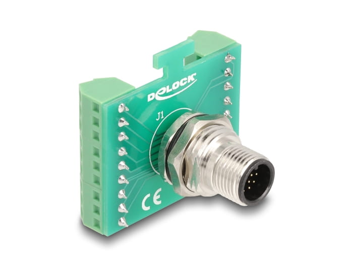 Delock Netzwerkadapter - 17 pin M12 (M) zu