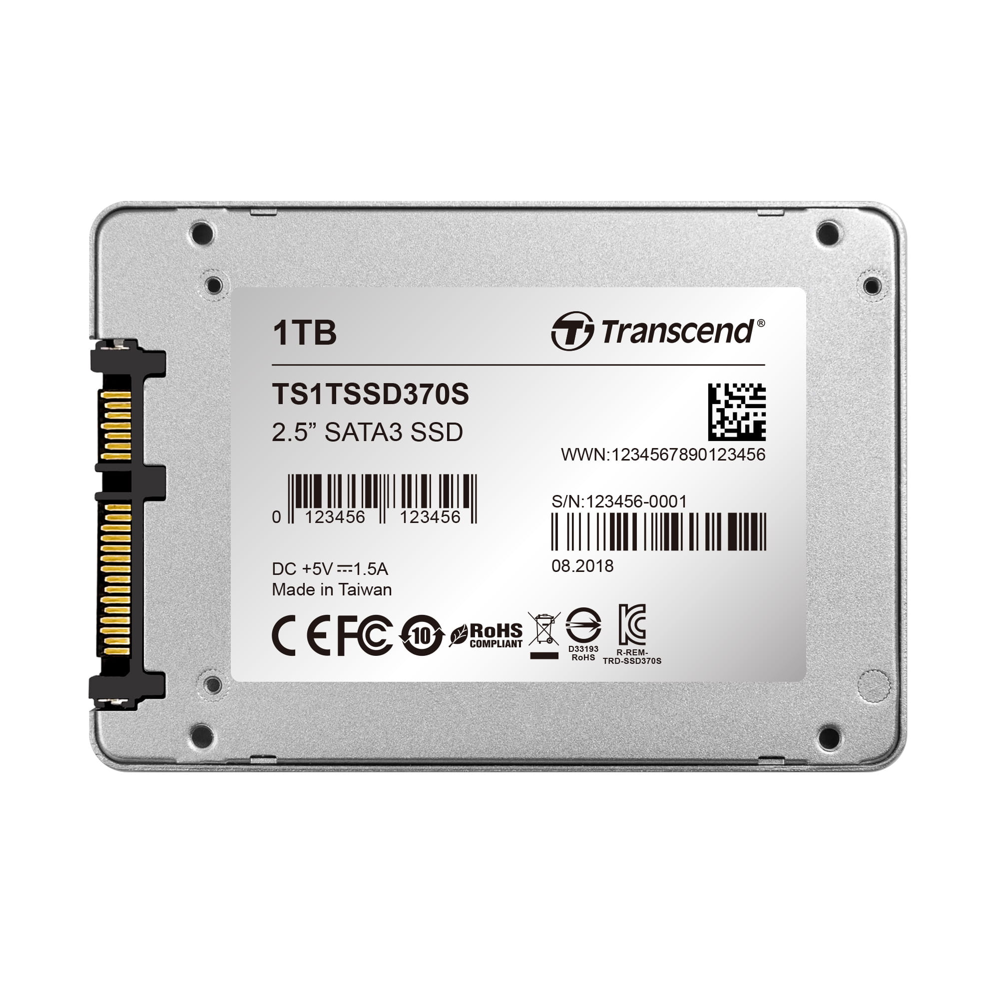 Transcend SSD370S - SSD - 1 TB - intern - 2.5" (6.4 cm)