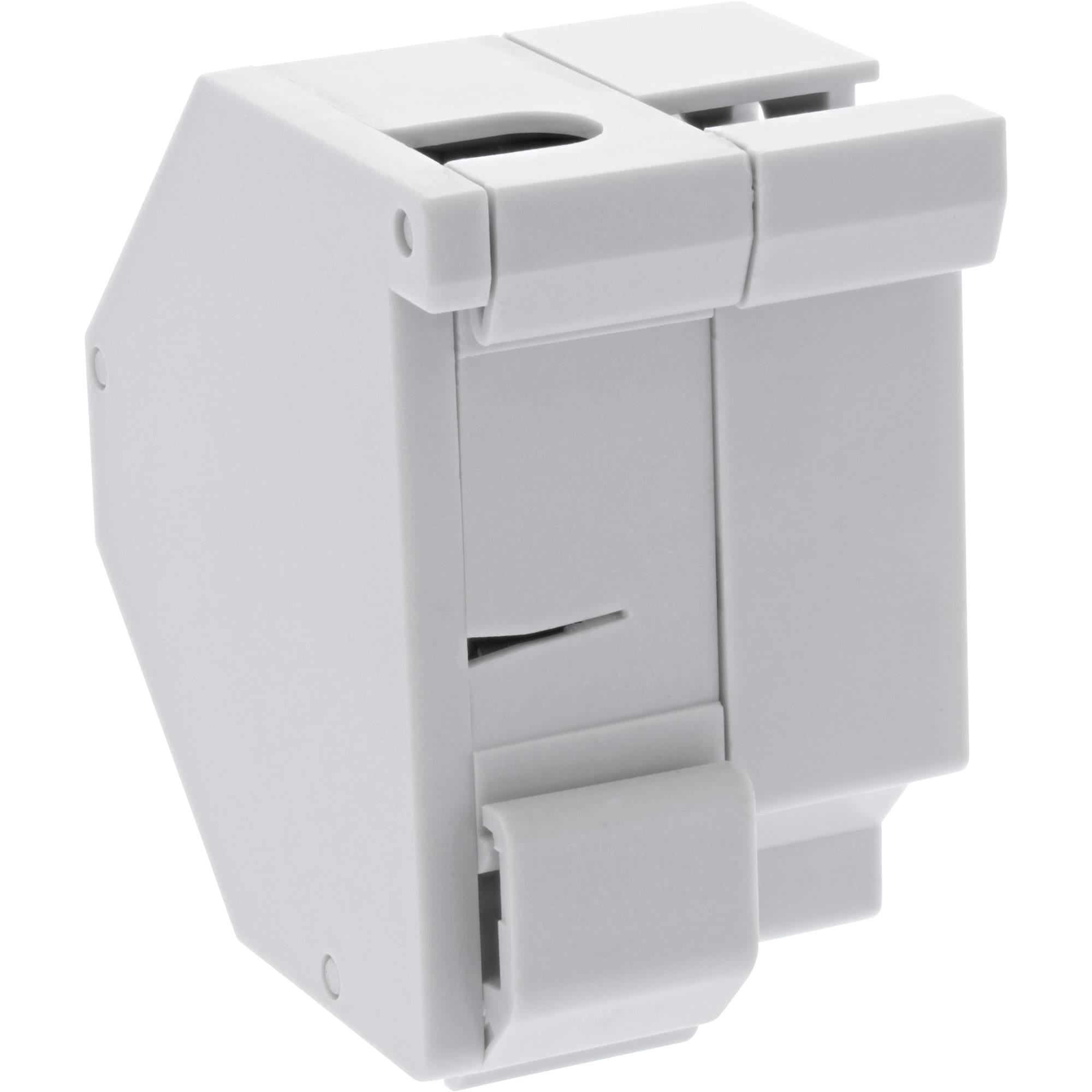 InLine Keystone SNAP-In LWL Keystone Modulhalter - 1-fach für Hutschiene